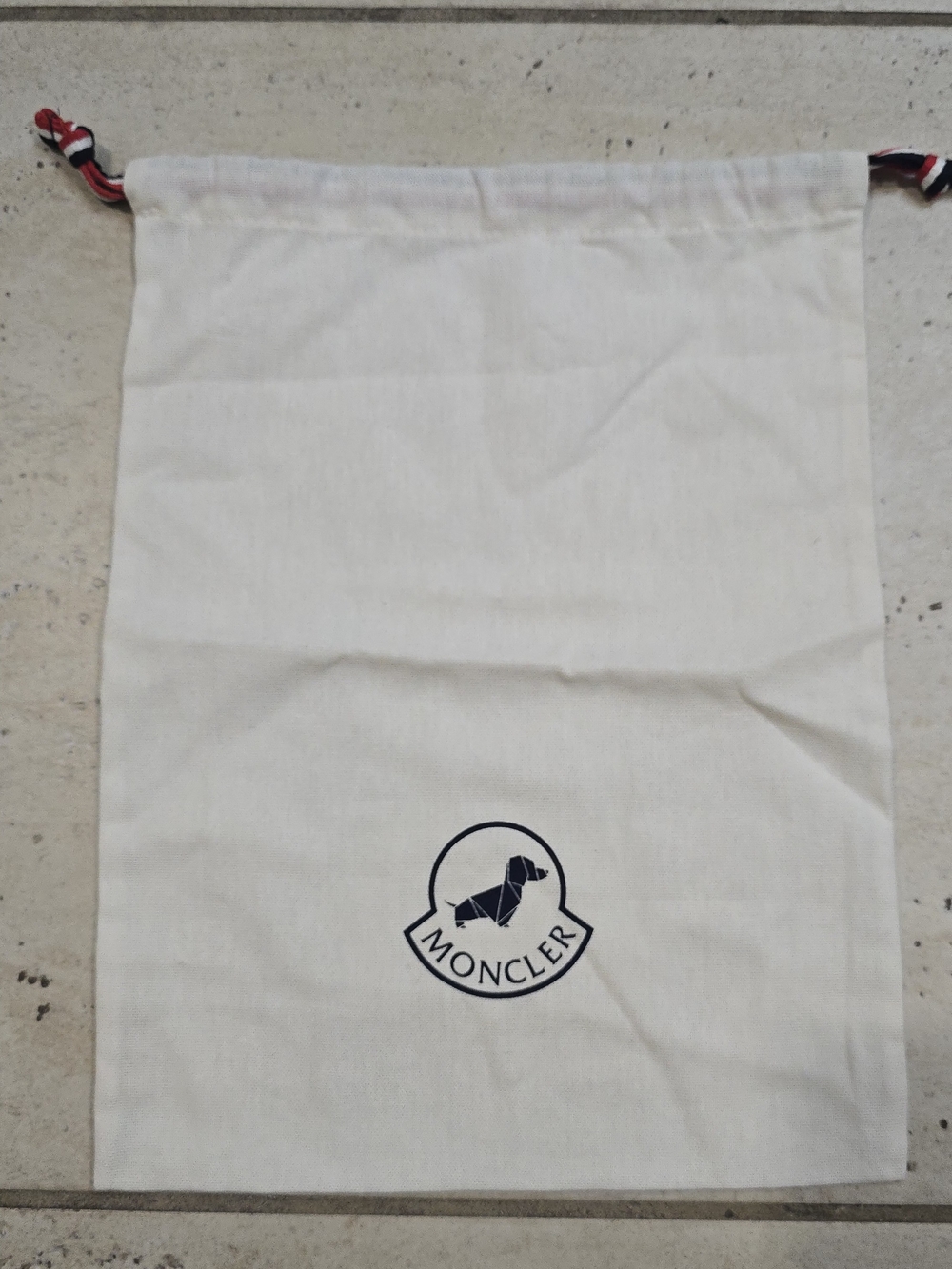 Moncler Logo Drawstring Dust Bag